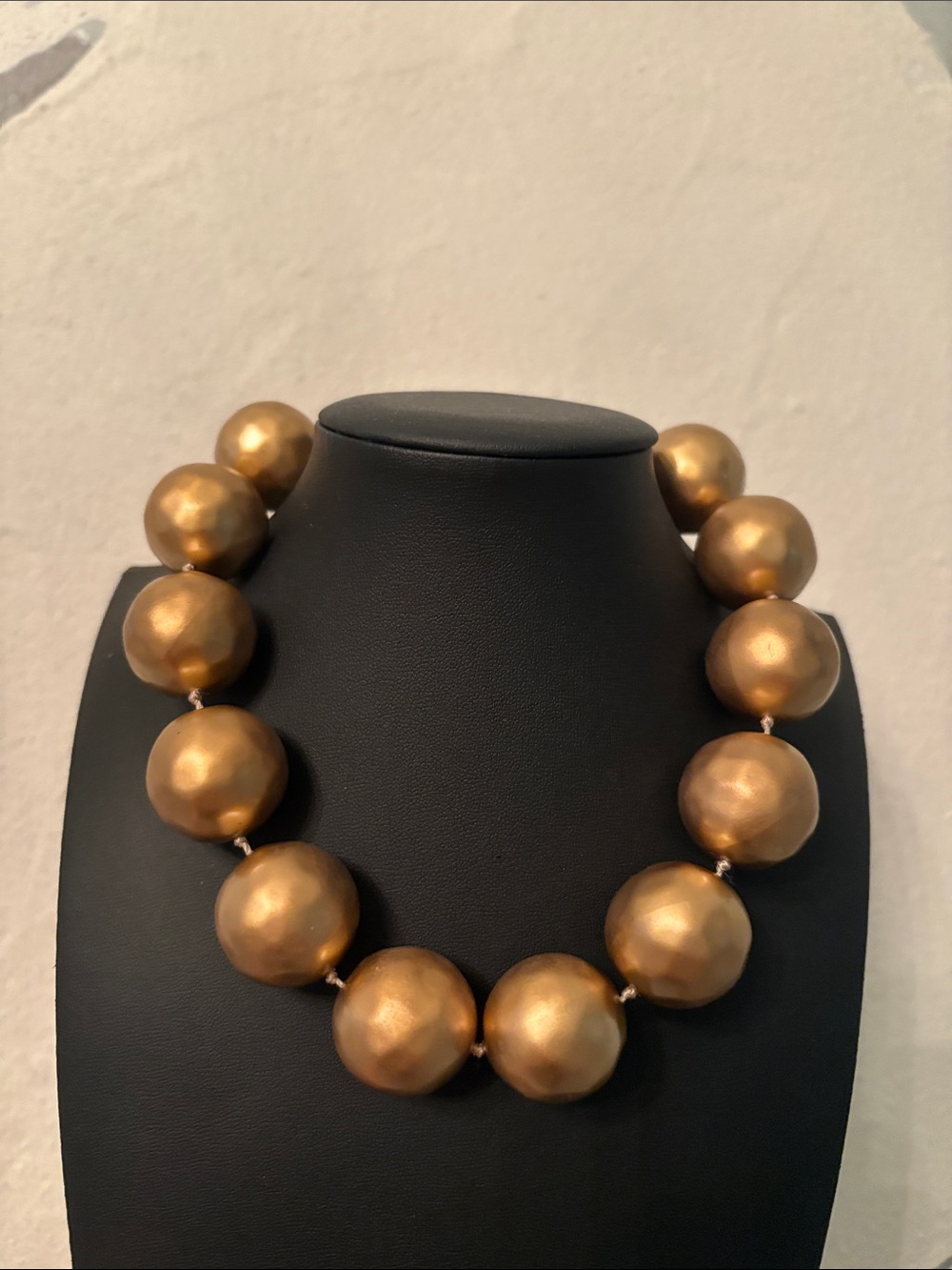 Carolee Gold-Tone Bold Bead Necklace